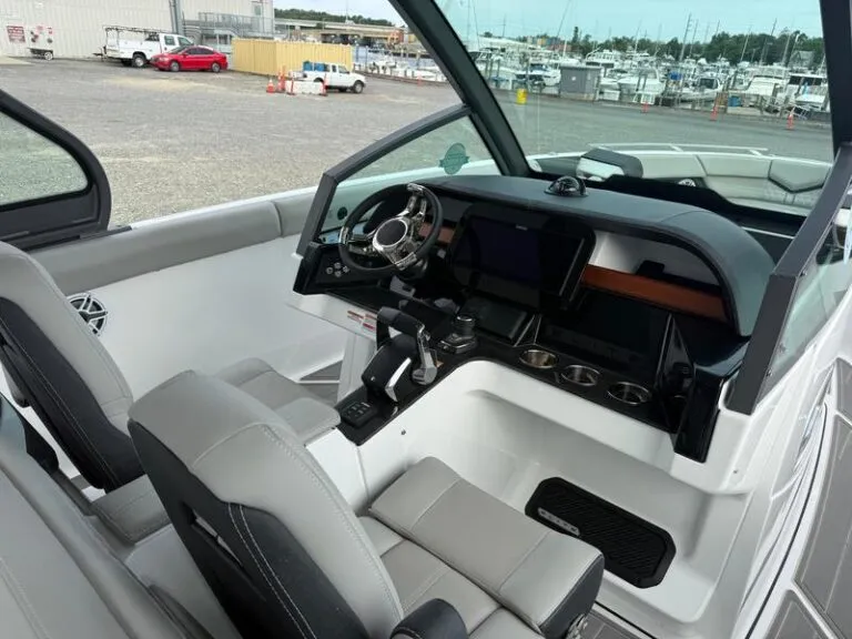 Joystick helm station and Lenco trim tab controls