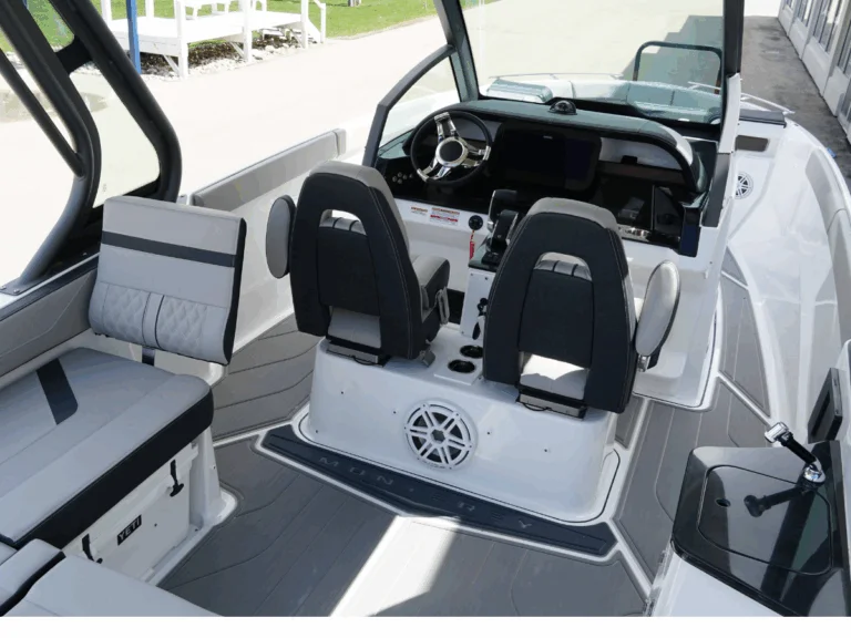 Cockpit with Ultra Fabrics slate cushions