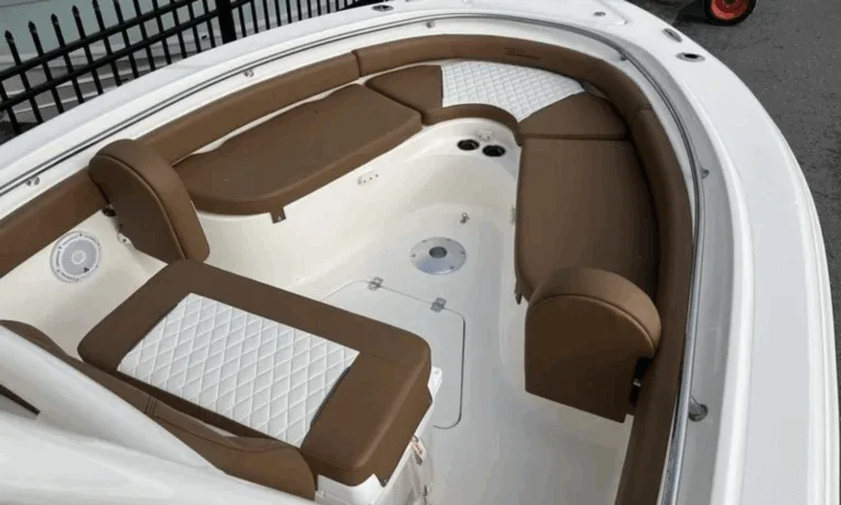 Spacious bow seating layout on 2026 Pioneer 222 Islander